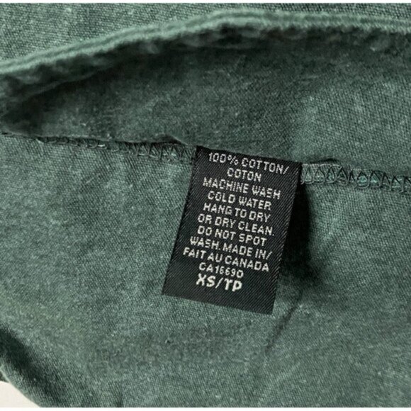 Vintage Reversible Vest Womens XS Green Canvas Funky 90s Abstract Artsy Top - Picture 3 of 7